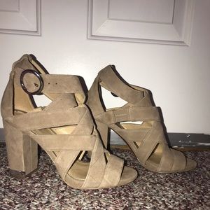 Michael Kors Nude Suede Heels
